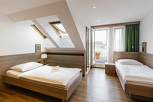 Twin-Zimmer mit 2 getrennten Betten - Hotel Lucia Wien